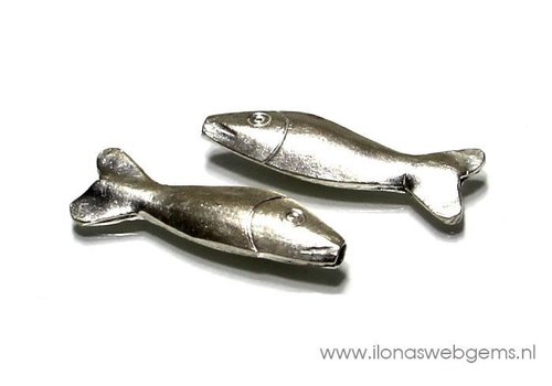 Hill tribe Silver Fish app. 29x8mm