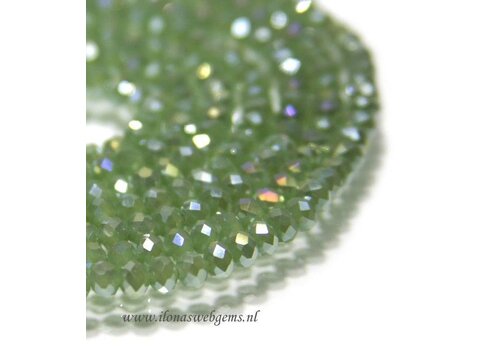 Crystal beads facet roundel 4mm (Swarovski style)