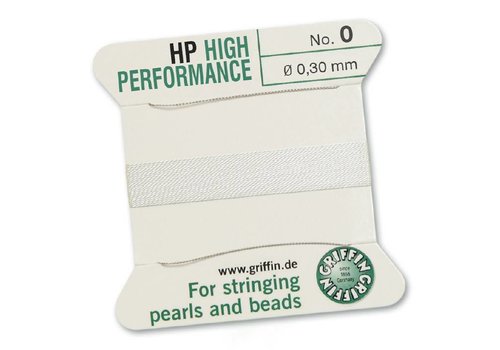 WHITE: Griffin Rijgdraad High Performance 0.30mm No. 0