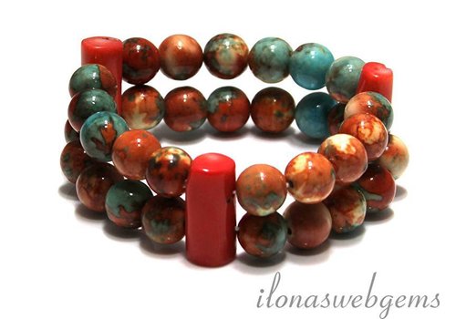 Inspiratie koraal armband