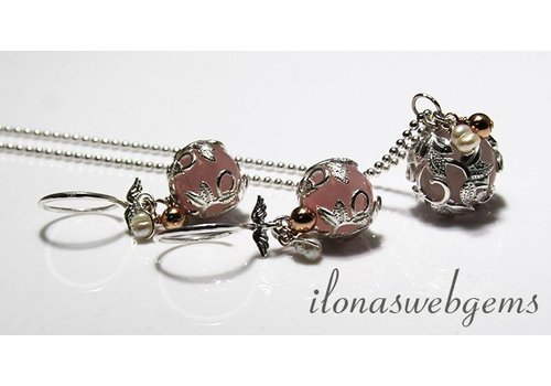 Inspiration flexible silver beads caps