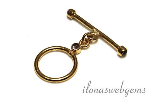 Vermeil-Kapitelschloss mit Labradorit