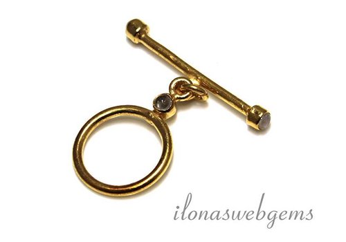 Vermeil chapter lock with moonstone