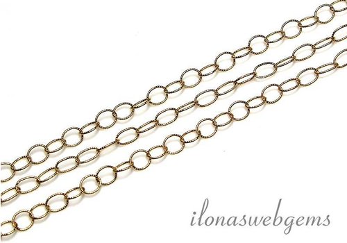 1 cm 14k/20 Gold filled links / twisted chain approx. 3.5mm