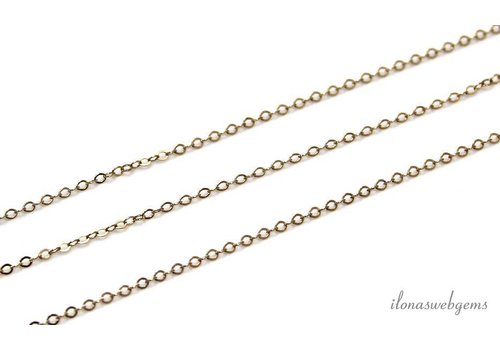 1 cm 14/20 Gold filled schakels / ketting ca. 1.5mm