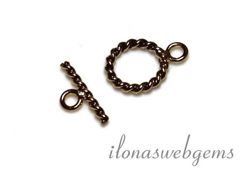 14/20 Gold filled kapittel slotje ca. 9mm