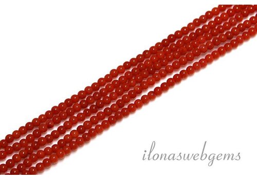 Coral beads Old Dutch mini app. 2.4mm