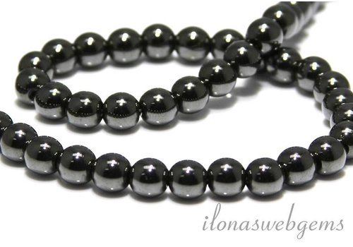 Hämatitperlen um ca. 8mm