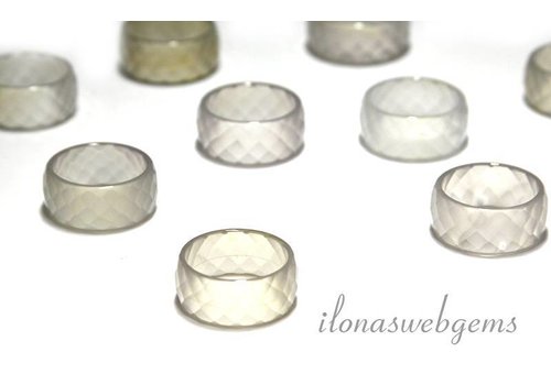 Agate ring facet