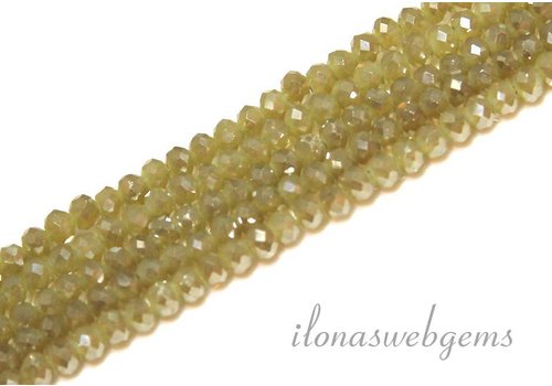 Swarovski Stil Kristall Facettentierte Rondelll Perlen ca. 4.5x3.5mm