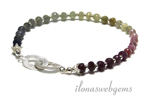 Inspiration: Sapphire beads anklet