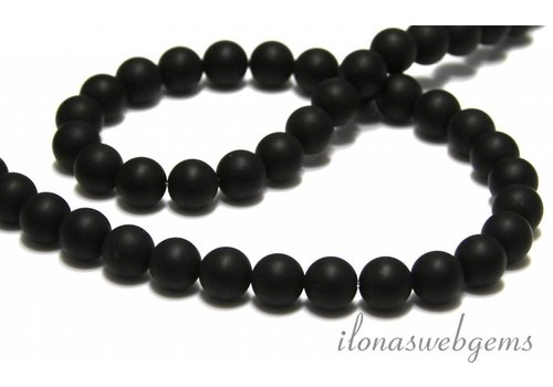 Onyx beads round mat approx. 8mm