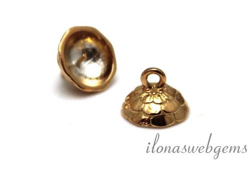 Perlenkappe aus Rosé-Vermeil