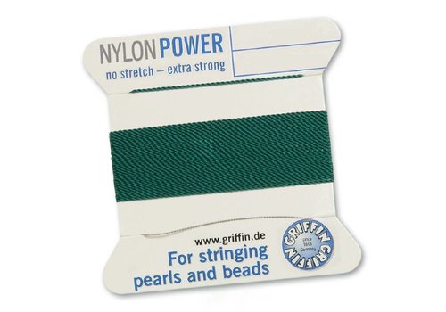 GREEN: Griffin Beading Thread Nylon