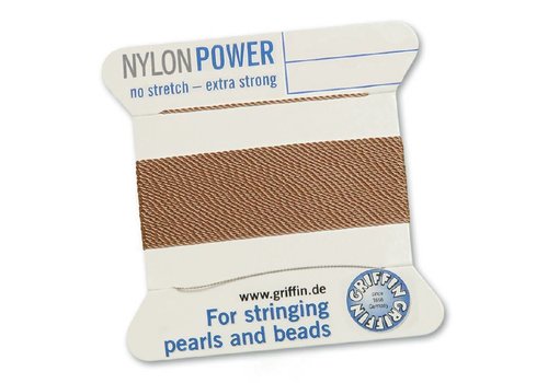 BEIGE: Griffin Beading Thread Nylon