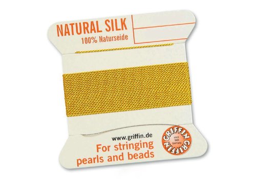 YELLOW: Griffin silk thread No. 4 -0.60mm