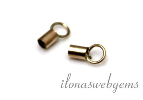 14/20 Gold filled eindkapje ca. 7x2mm