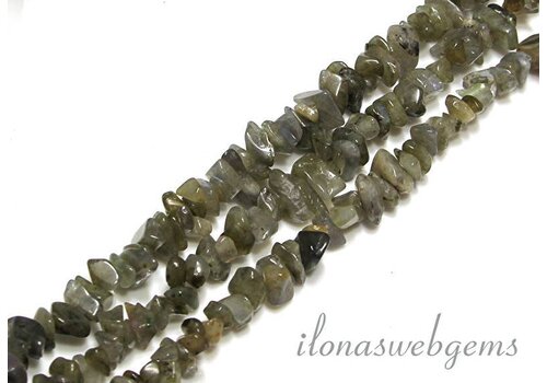 Labradorite beads split about 7.5mm