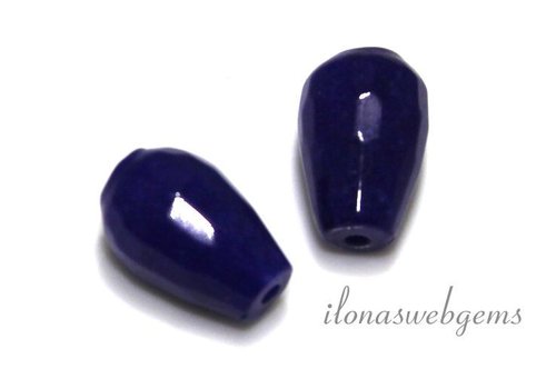 1 Paar Jade Facette fällt