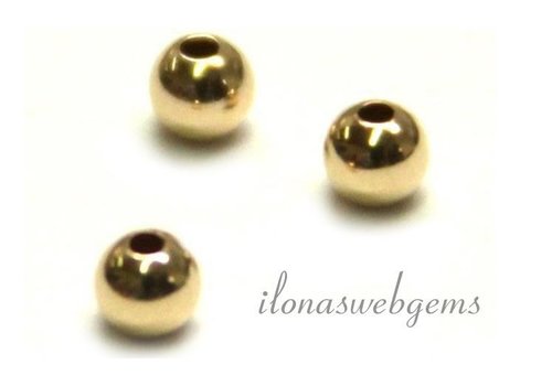 10 carat gold bead approx. 2mm light