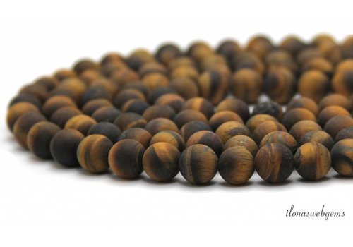 Tiger Eye Perlen Matte ca. 8mm