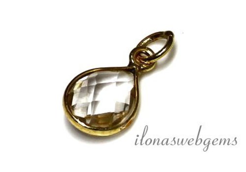Anhänger aus Vermeil mit Bergkristall