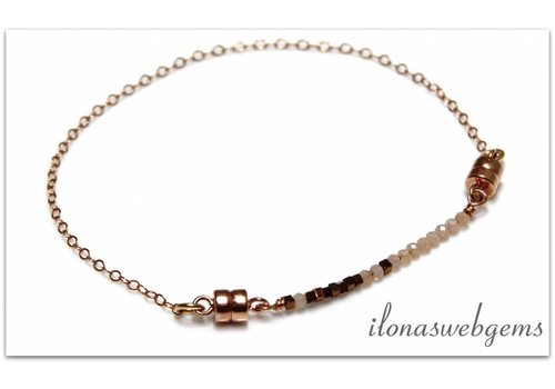 Inspiration Minimalist bracelet rose gold filled