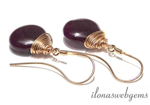 Inspiratie: Rosé  14/20 Gold filled oorhangers