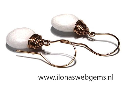 Inspiratie: Rosé  14/20 Gold filled oorhangers