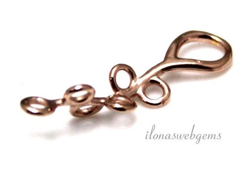 Rosé Vermeil bail with 6 eyes approx. 23x6mm