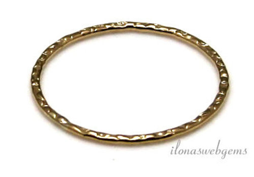 Goldfilled closed ring decorated approx 19.5x1mm