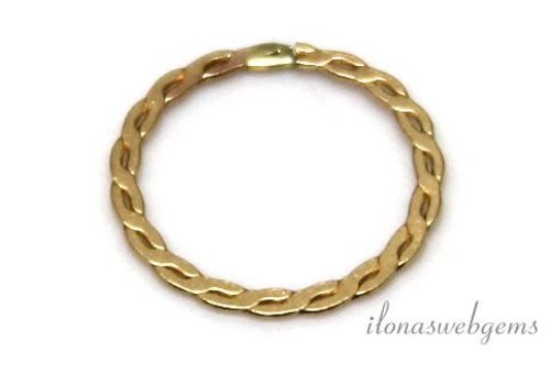 14/20 Gold filled gesloten oog/ring ca. 12x0.5mm