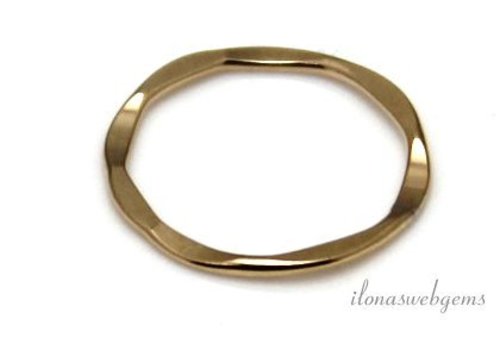 14/20 Gold filled gesloten oog/ring ca. 15x1mm