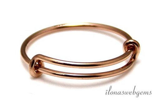 Rosé 14k / 20 Gold filled ring, approx.18.5x1mm