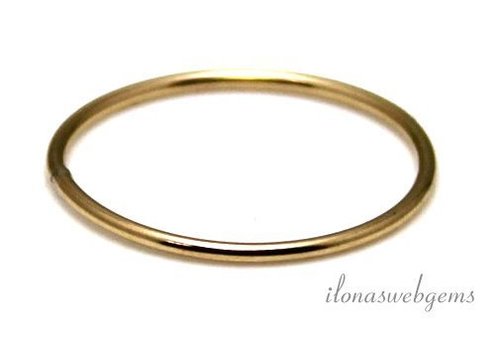 14/20 Gold filled gesloten oog/ring ca. 17x1mm