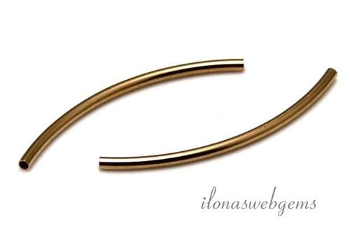 14k/20 Gold filled buiskraal ca. 34x1.5mm