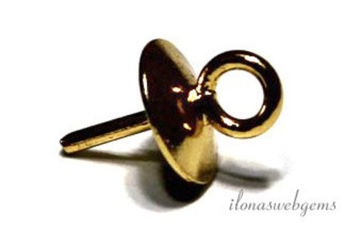 1x 14 carat gold pearl pendant/bead pendant approx. 4mm