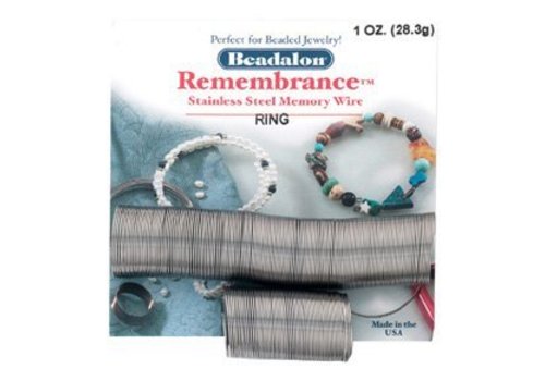 Beadalon stainless steel memory wire for ring