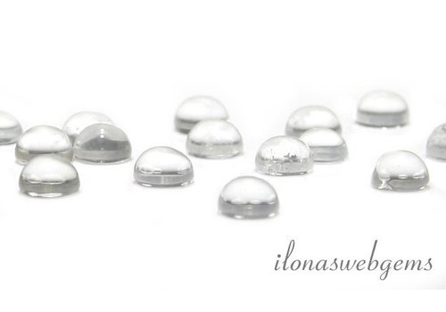 Bergkristal cabochon 6mm