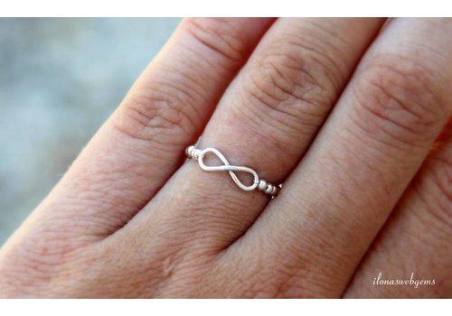 Inspirational Ring Sterling Silver Infinity Connector