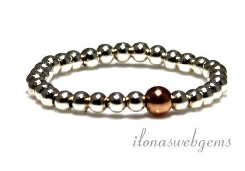 Inspirational Ring Sterling Silver, Rose gold filled, spacers