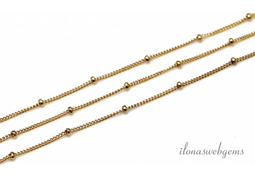 10 cm lange Glieder/Kette mit 14-Karat/20-Rosé gold-FÃ¼llung