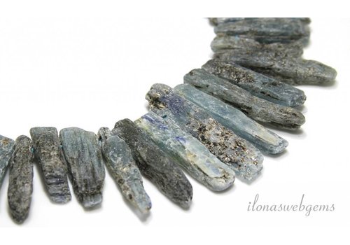 Kyanite Perlen ‚grobe‘ Seite bohren Halsband