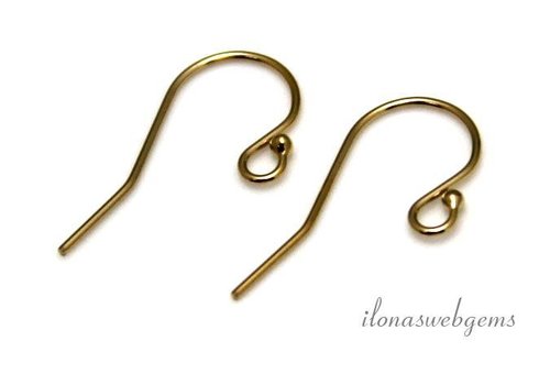 1 paar 14/20k Gold filled oorbelhaakjes