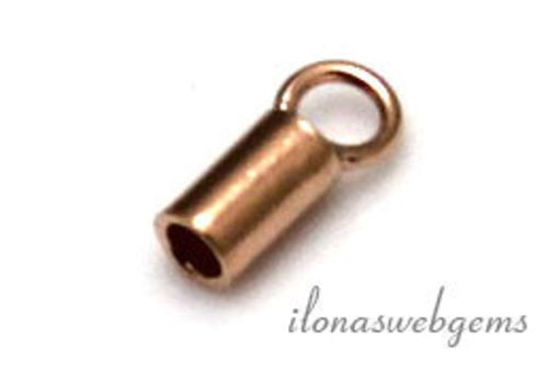 Rosé vermeil eindkapje 1.5mm