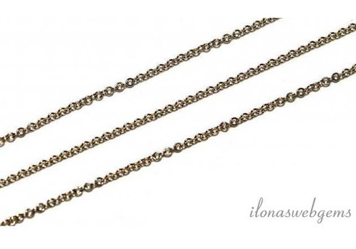 1 cm 14/20 Gold gefüllte Glieder / Kette 1,2 mm