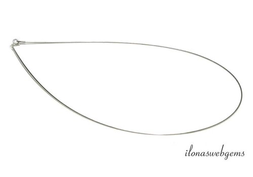 Sterling silver Omega choker 45cm