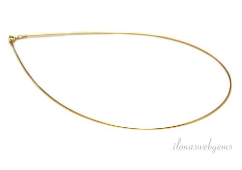 Vermeil Omega Choker 45cm
