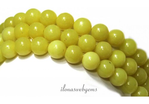 Lemon Jade Perlen etwa 8mm