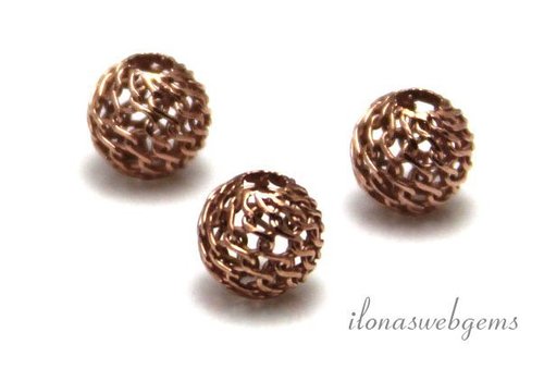 Rose Vermeil Perle, ca. 7 mm